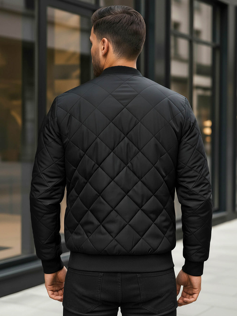 Pánská Bunda Černá OZONEE JS/MY01Z