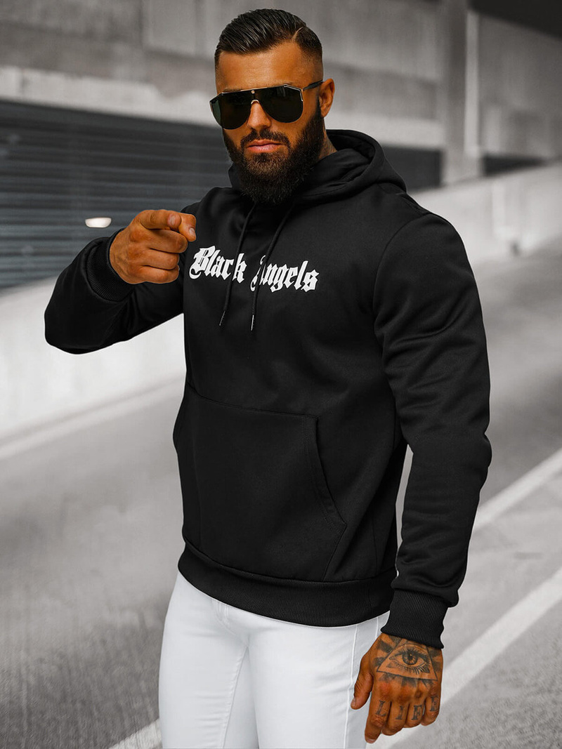 Pánská Mikina Černá OZONEE JS/27B6509/3