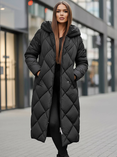 Dámská Bunda Černá OZONEE JS/5M3173/392Z