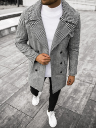 Pánský Kabát Černobílý OZONEE JS/JP1192