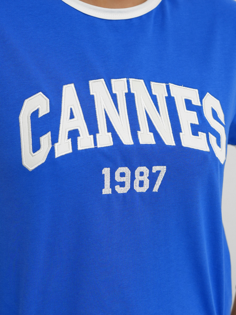 Dámské Tričko Modré OZONEE JS/R62184