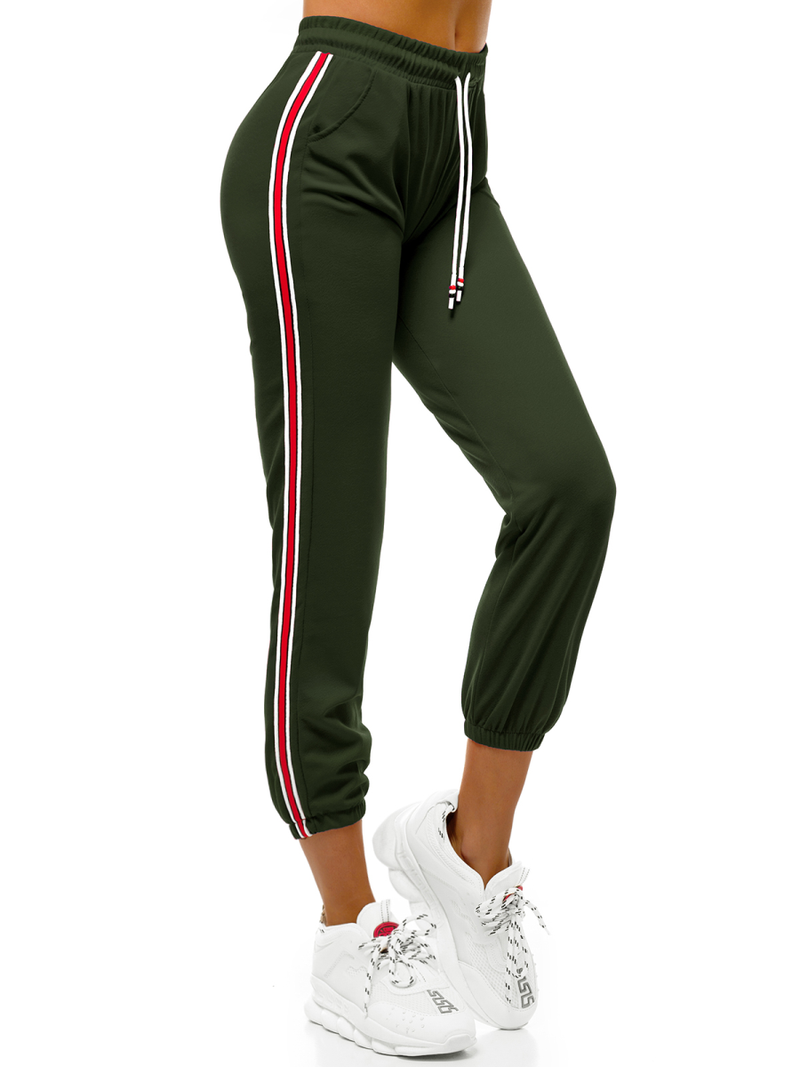 Dámské tepláky Khaki OZONEE JS/1020/A7/B