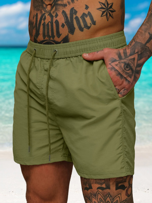 Pánské Koupací Šortky Khaki OZONEE JS/XL018/24