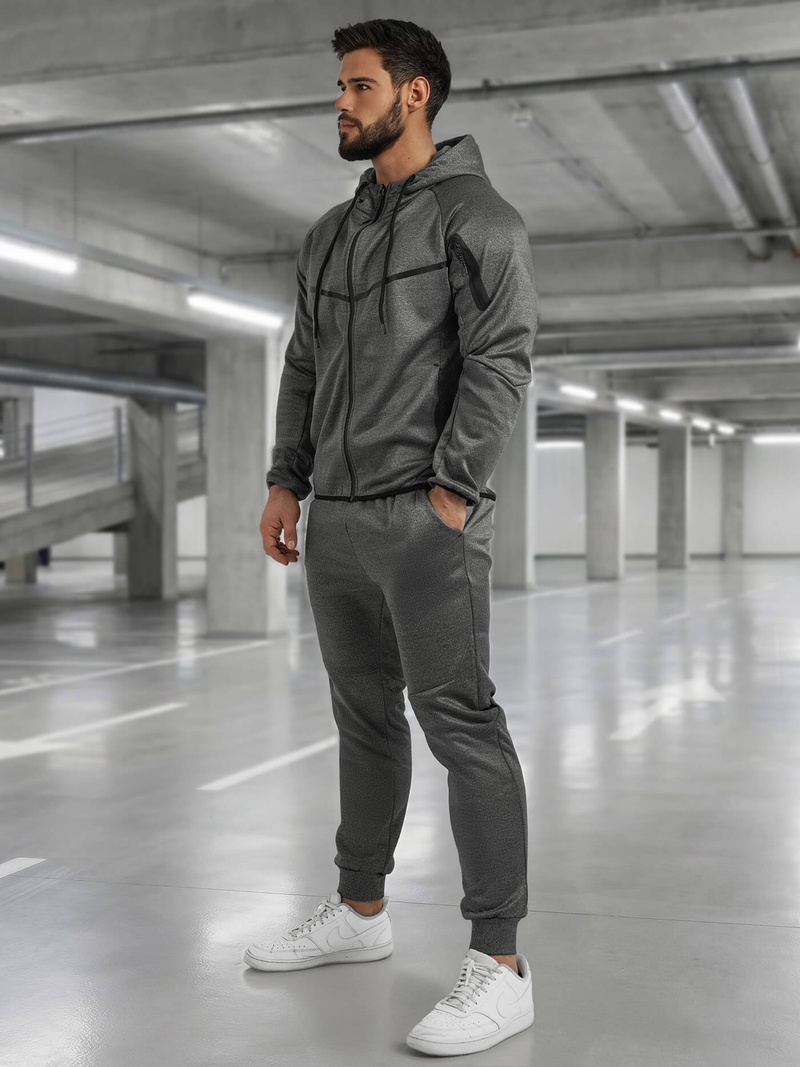 Pánská Tepláková Souprava Grafitová OZONEE JS/8C1966/5