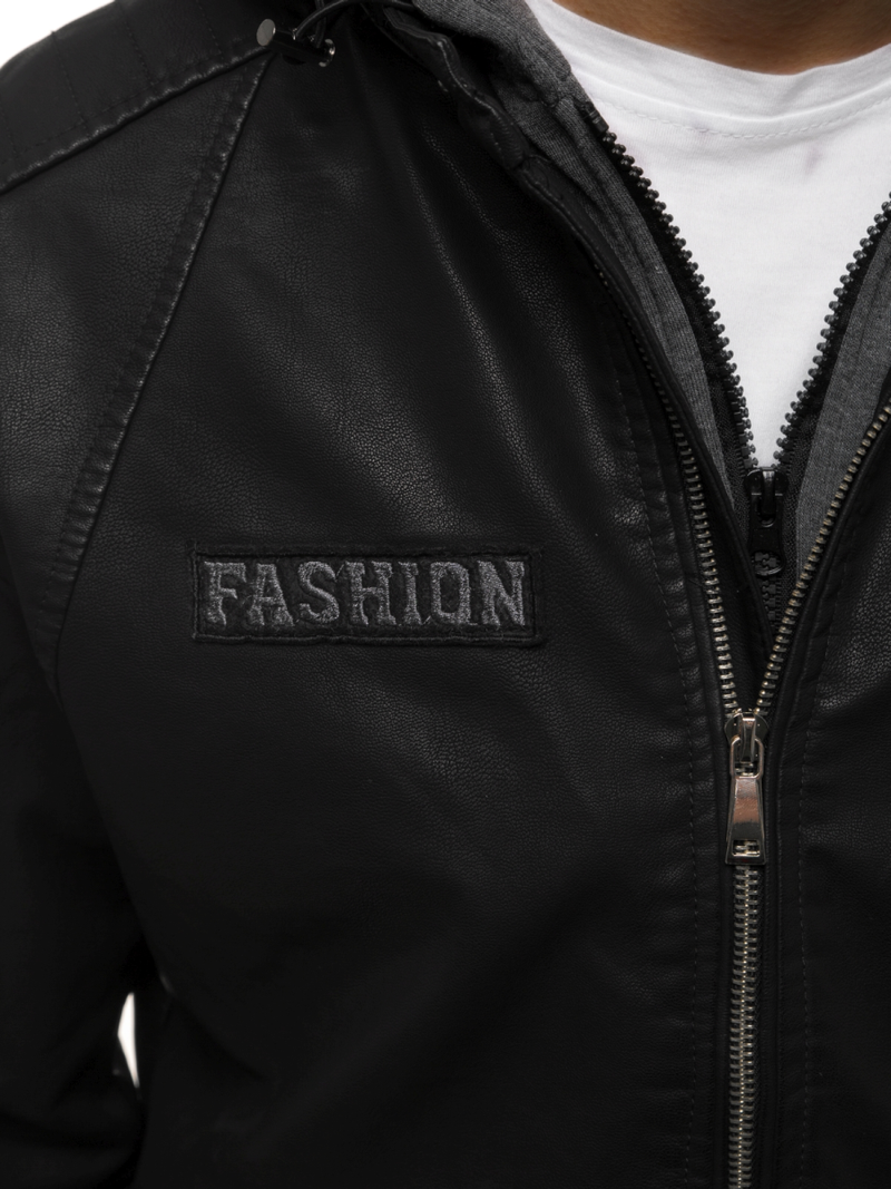 Pánská Bunda Černá OZONEE JB/JP1127