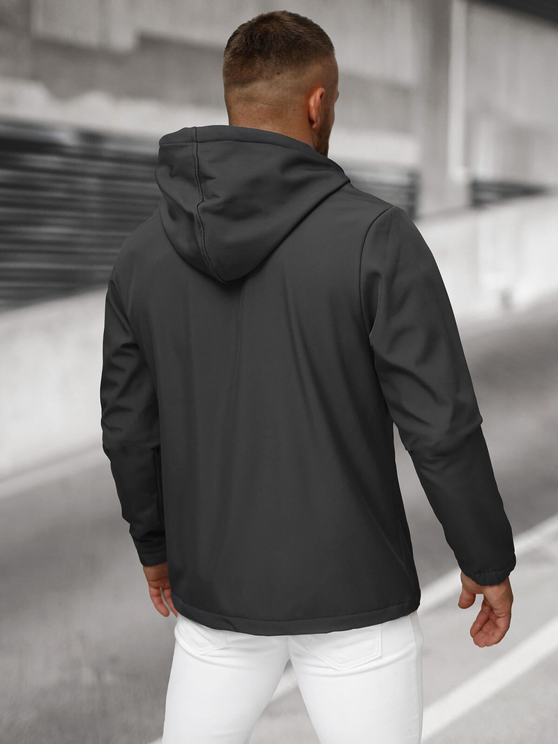 Pánská softshellová bunda grafitová OZONEE JS/27B6525/5