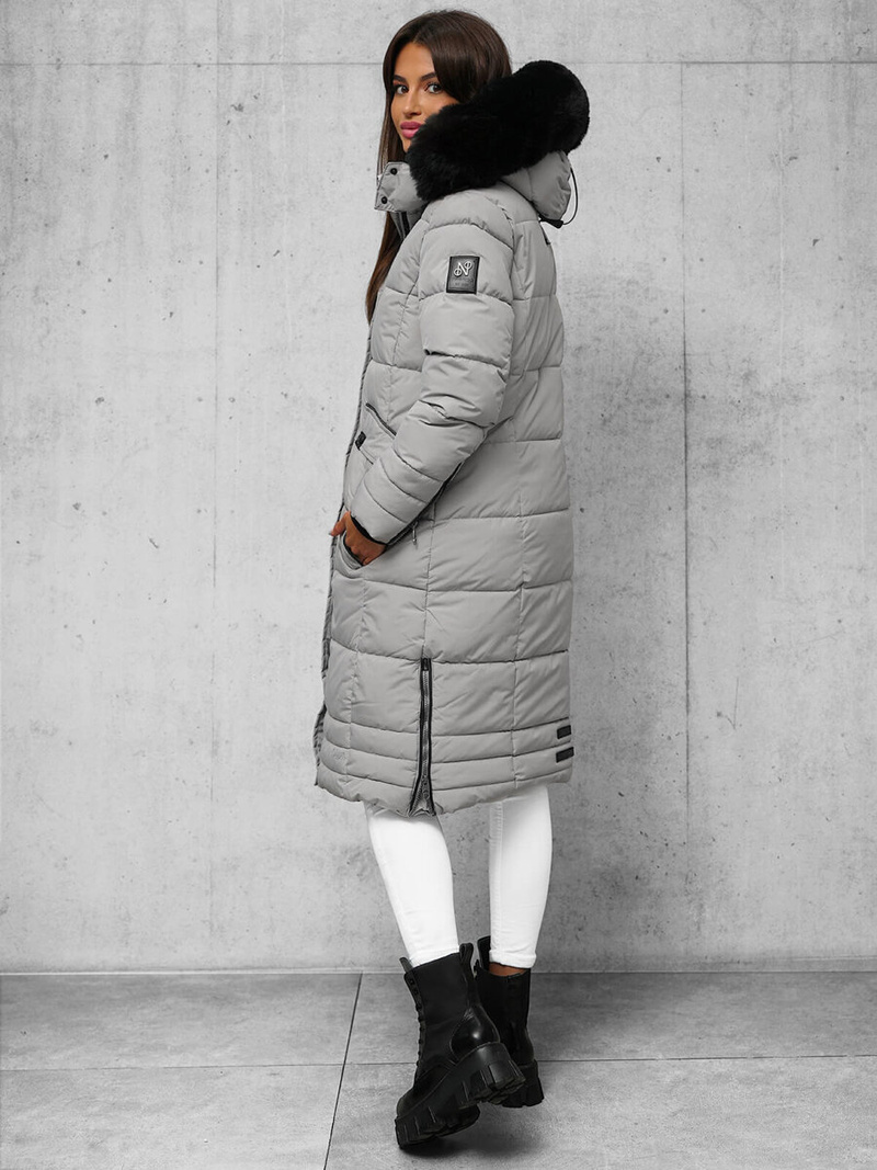 Dámská Bunda Šedé OZONEE O/W377