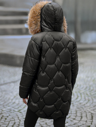 Dámská Zimní Bunda Černá OZONEE JS/5M3332/392