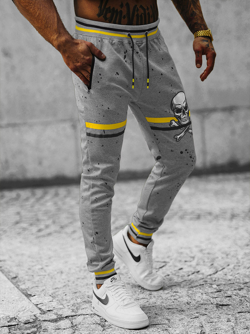 Pánské Tepláky Šedé OZONEE JS/K10227Z