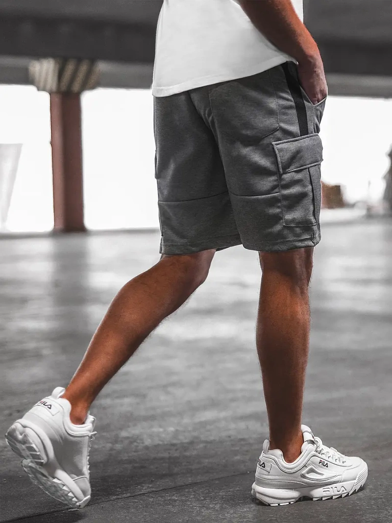 Pánské Kraťasy Grafitové OZONEE O/WW20016/3