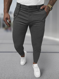 Pánské Chino Kalhoty Grafitové OZONEE DJ/3300