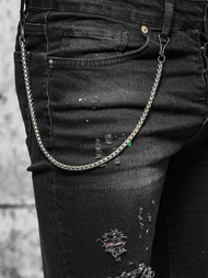 Pánské Džíny Černé OZONEE O/MB460