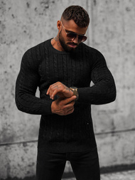 Pánský Svetr Černý OZONEE NB/MM6021/4Z