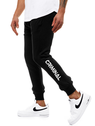 Pánské Tepláky Černobílé G/11129