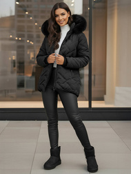 Dámská Bunda Černá OZONEE JS/16M9296/392Z