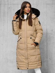 Dámská Bunda Béžová OZONEE O/W377