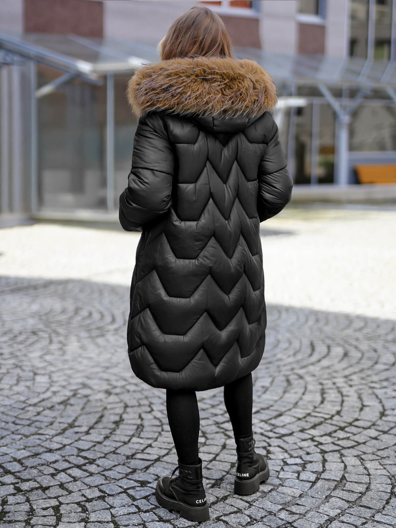 Dámská Zimní Bunda Černá OZONEE O/5M3229/392