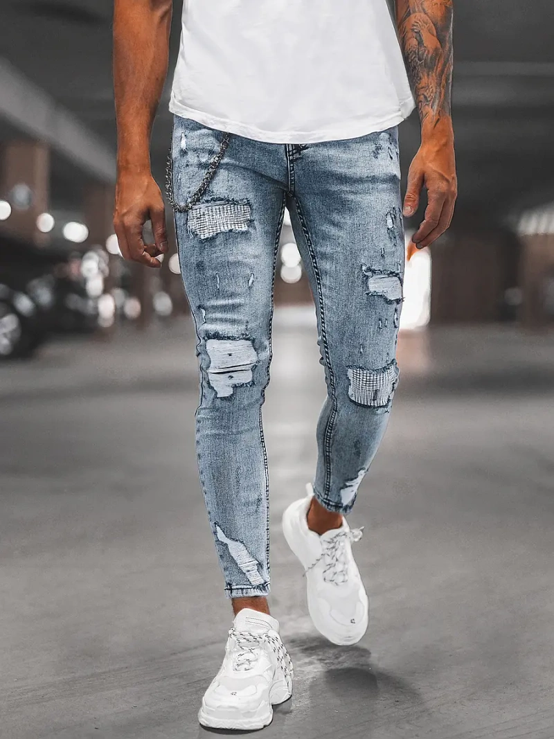 Pánské Džíny Světle-Modré OZONEE DP/214