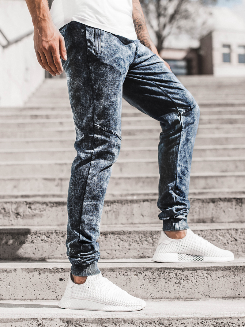 Pánské Kalhoty Jogger Modré OZONEE JS/KK1027