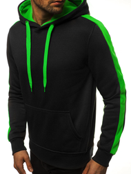 Pánská Mikina Černo-Zelená OZONEE JS/2012