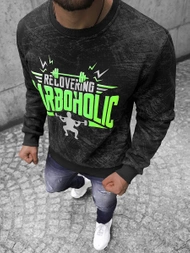 Pánská Mikina Černá OZONEE JS/Y10089