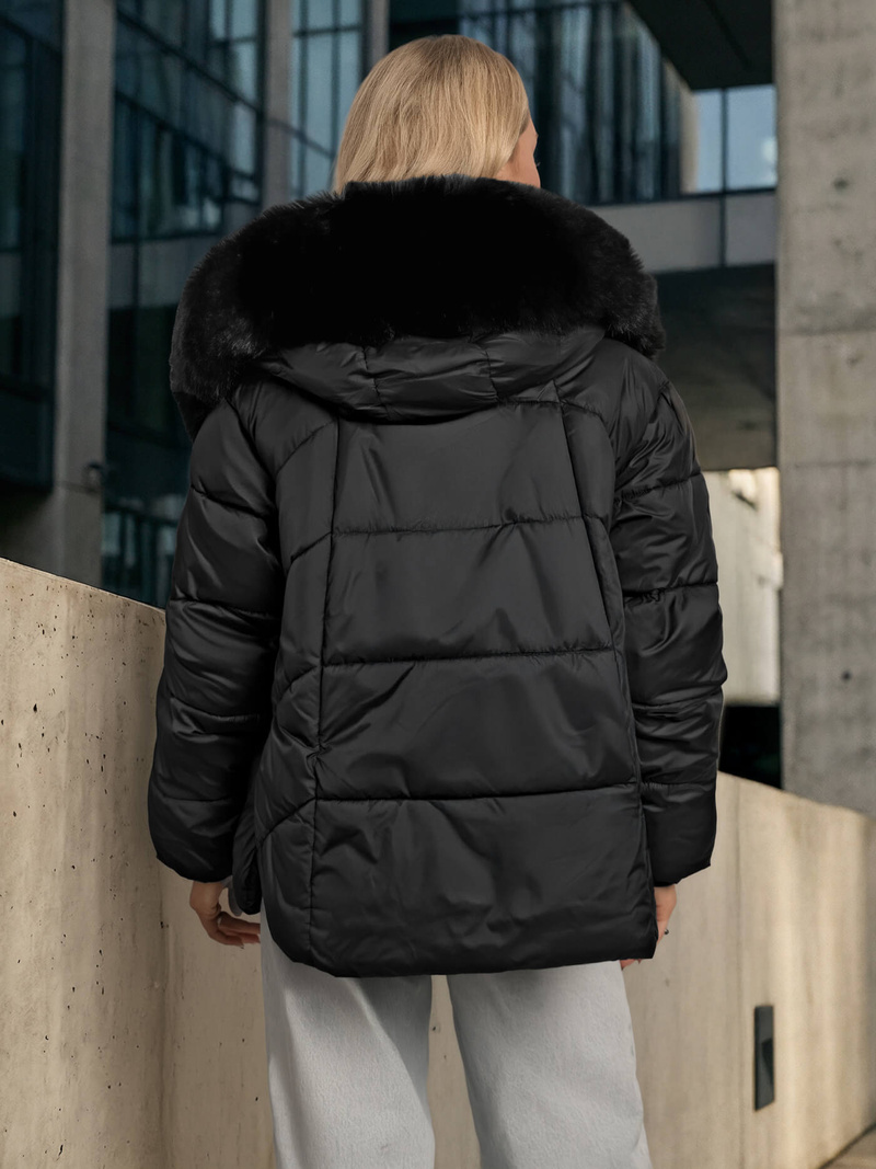 Dámská Bunda Černá OZONEE O/16M9179/392Z