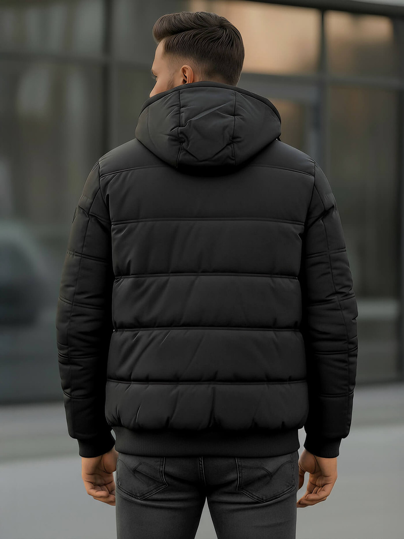 Pánská Bunda Černá OZONEE JS/31M5003Z