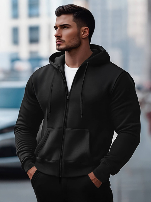 Pánská Mikina Černá OZONEE JS/2008Z