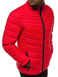 Pánská Bunda Červená OZONEE JB/JP1137