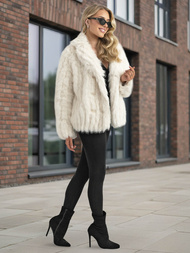 Dámská Bunda Bílá OZONEE JS/11Z8261