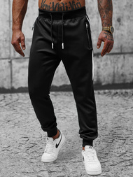 Pánské Tepláky Černé OZONEE JS/8K181