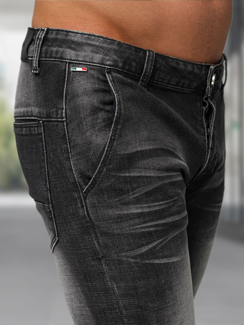 Pánské Džíny Černé OZONEE NB/MP0091N