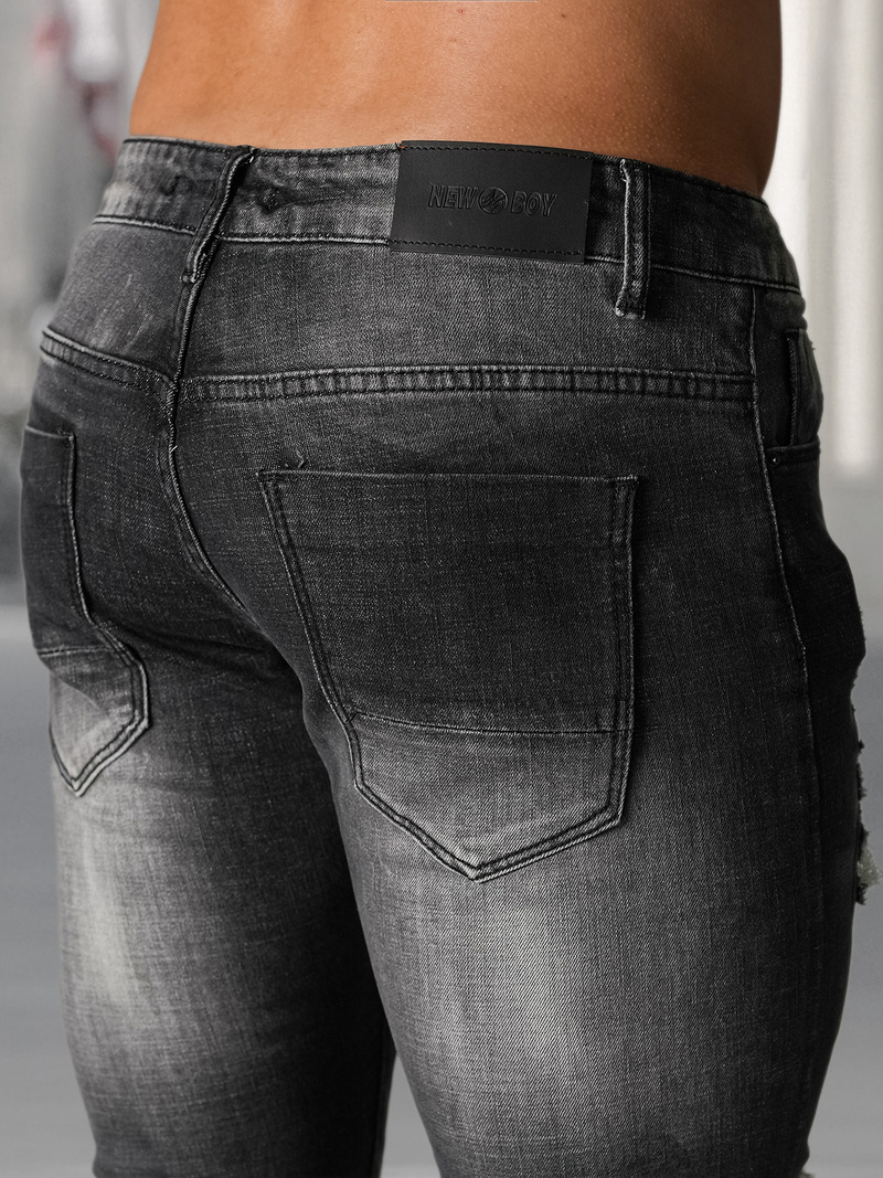 Pánské Džíny Černé OZONEE NB/MP0075NZ