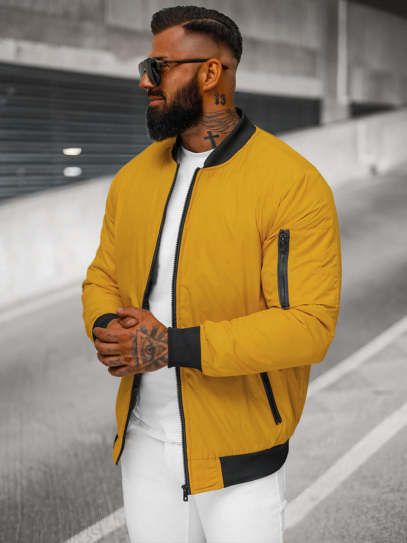 Pánská Bunda Camelová OZONEE JS/AK95Z