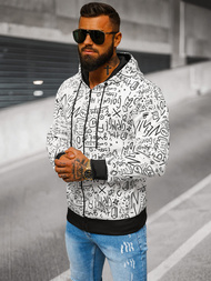 Pánská Mikina Bílá OZONEE JS/8B1182/1