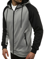 Pánská Mikina Šedá OZONEE JS/88006