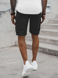 Pánské Chino Kraťasy Černé OZONEE T/BB70011/1