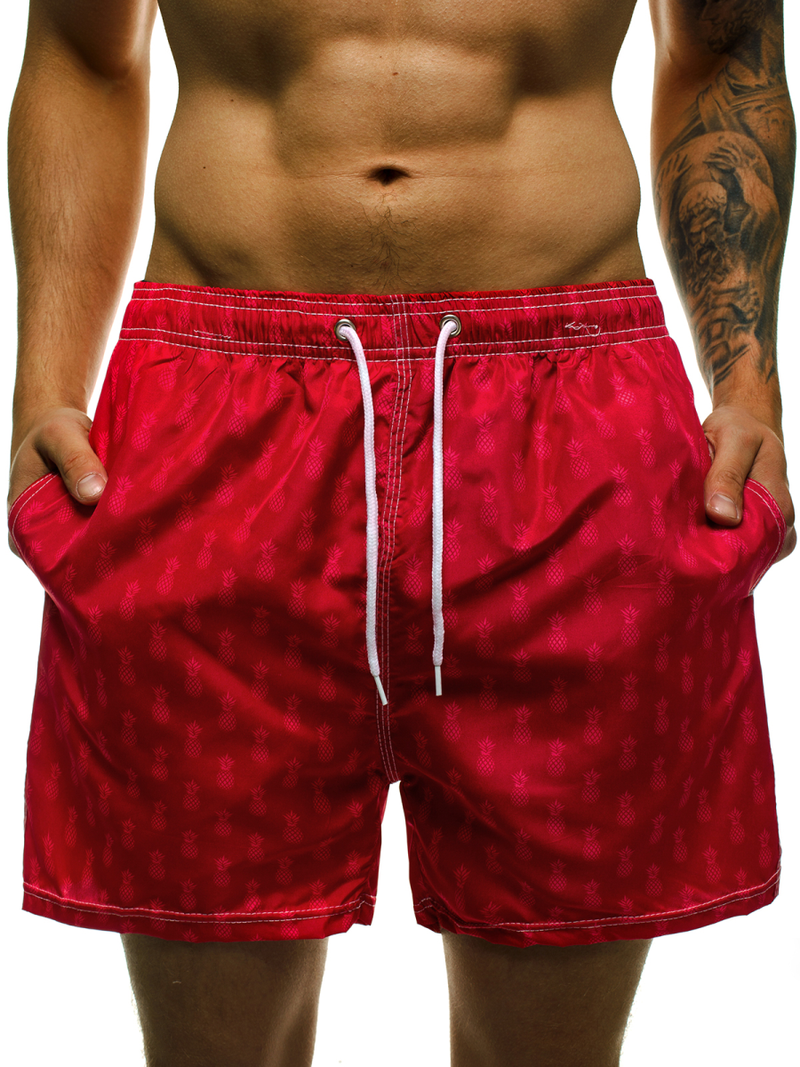 Pánské koupací šortky Červené OZONEE JS/ST021