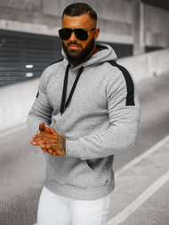 Pánská Mikina Šedé OZONEE JS/8B1318/2