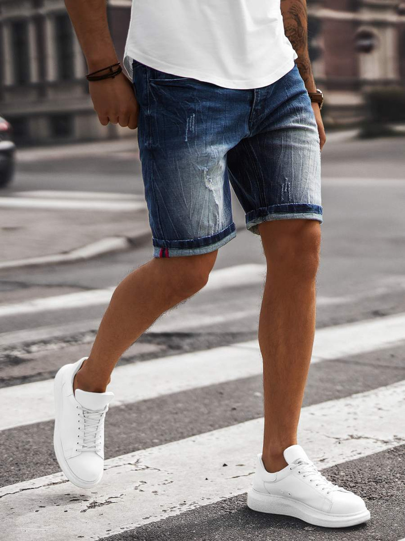 Pánské Džínové Kraťasy Modré OZONEE NB/MP0044BZ