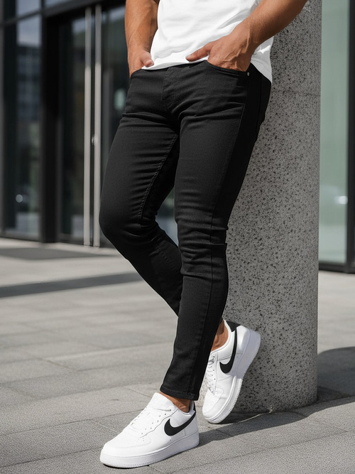 Pánské Džíny Černé OZONEE DO/2807/1