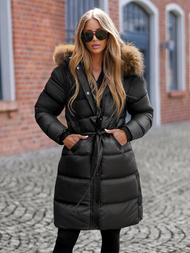 Dámská Bunda Černá OZONEE JS/5M3298/392Z