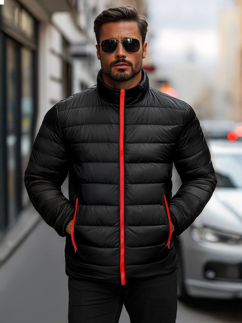 Pánská Bunda Černá/2 OZONEE JB/JP1111Z