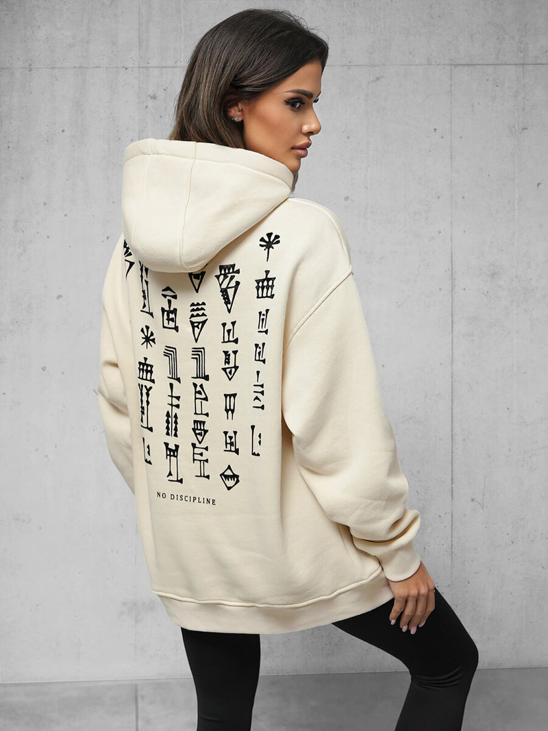 Mikina Béžová OZONEE O/SWE23017Z