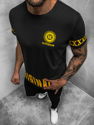 Pánské Tričko Černé OZONEE JS/SS11095