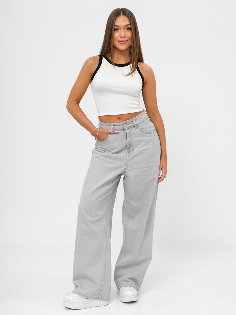 Dámské Tílko Bílé OZONEE JS/96T672/1