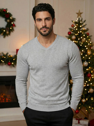 Pánský Svetr Šedý OZONEE NB/MMB601/2Z