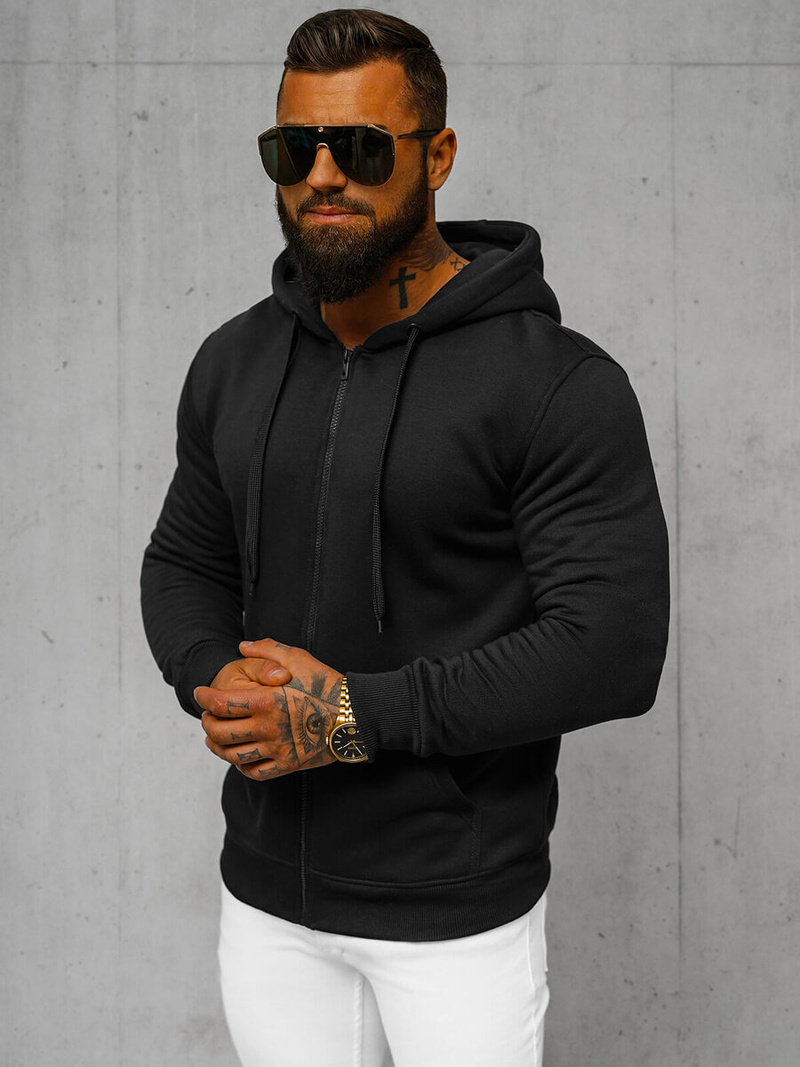 Pánská Mikina Černá OZONEE JS/2008Z