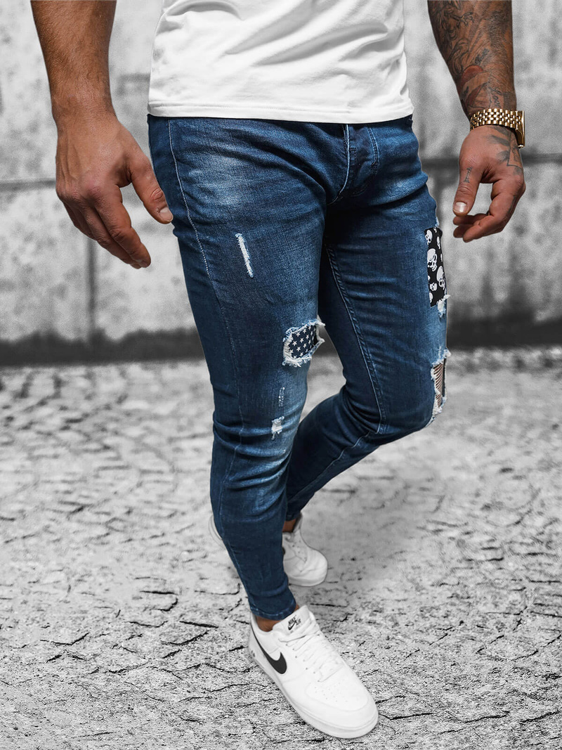 Pánské Džíny Tmavě-Modré OZONEE NB/MP0015BS