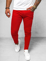 Pánské Džíny Červené OZONEE O/E7887R